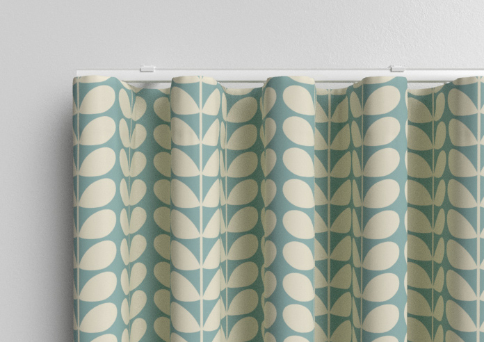 Orla Kiely Solid Stem, Duckegg - Made to Measure Curtains - Image 13